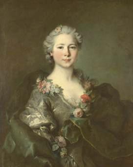 Louis Tocque Portrait of mademoiselle de Coislin oil painting image